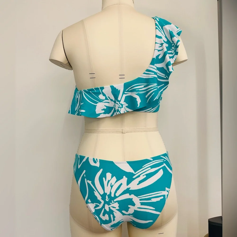 Blue Floral Ruffle Set - Picture 3 of 3